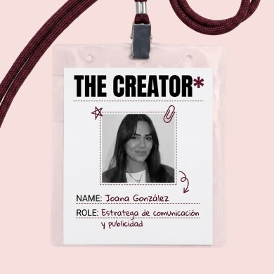 Carnet identificativo: THE CREATOR — Joana González, estratega de comunicación y publicidad